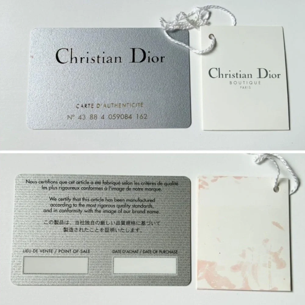 Dior Red Embossed Patent Leather Continental Wallet